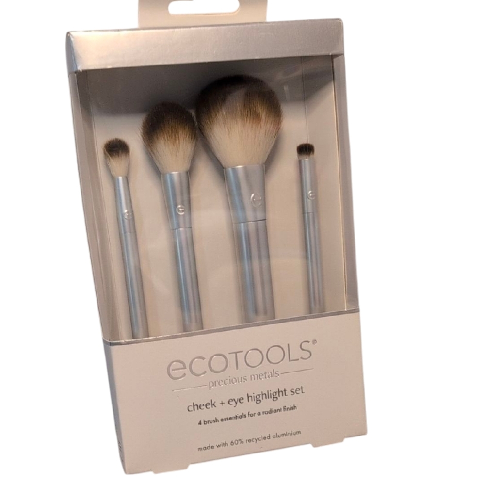 EcoTools Precious Metals Cheek + Eye Highlight Brush Set